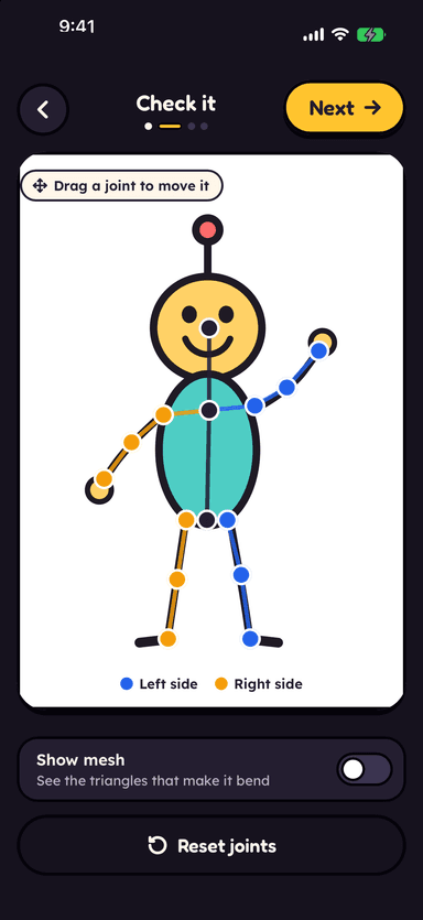 Doodle Dance - Automatic Skeleton